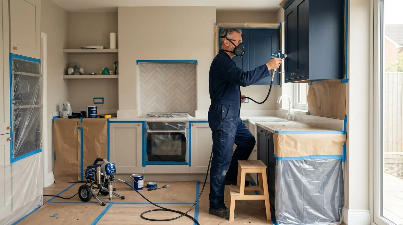 Kitchen spraying service in Manchester