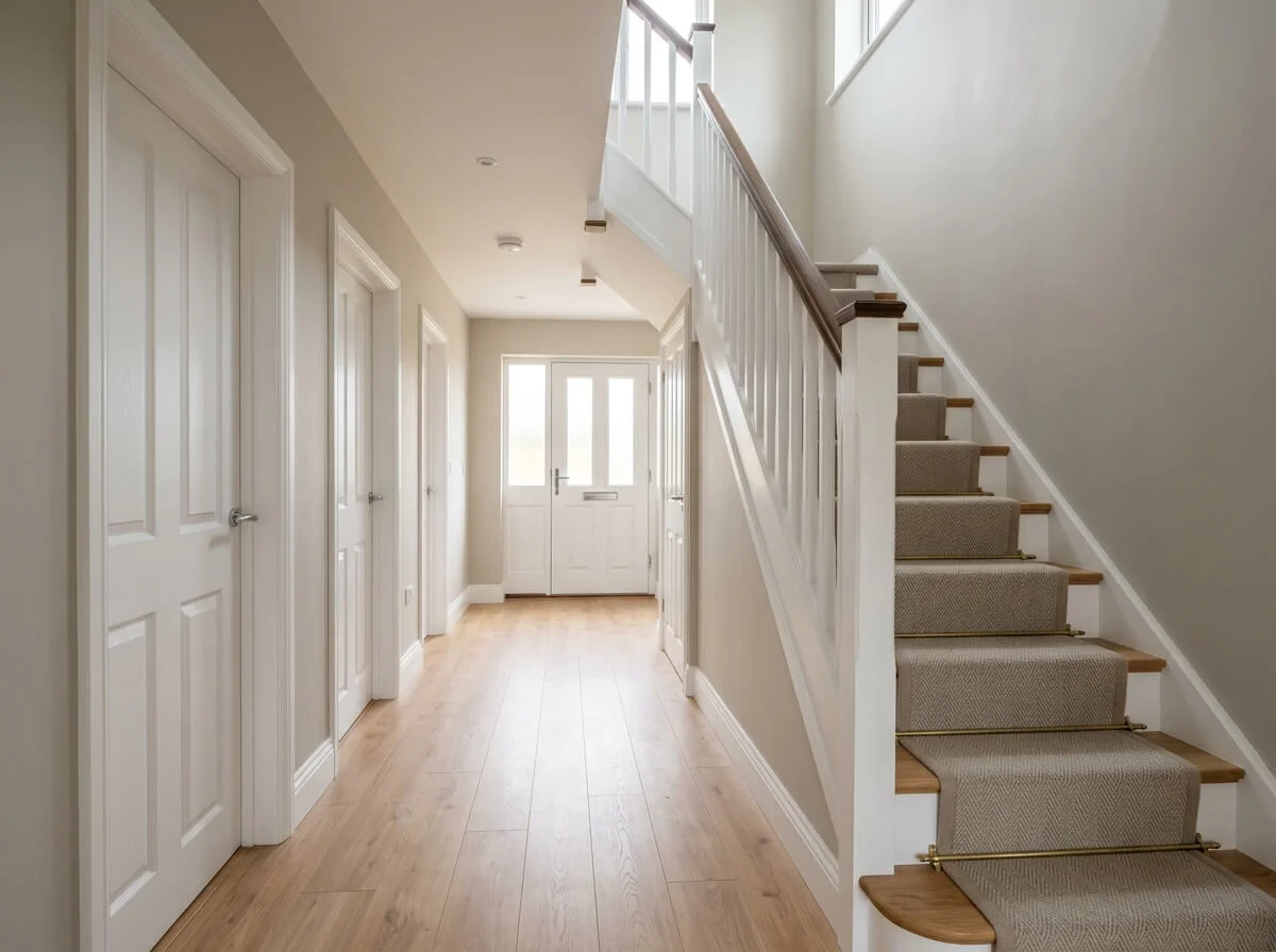 Completed hallway decorating in Manchester