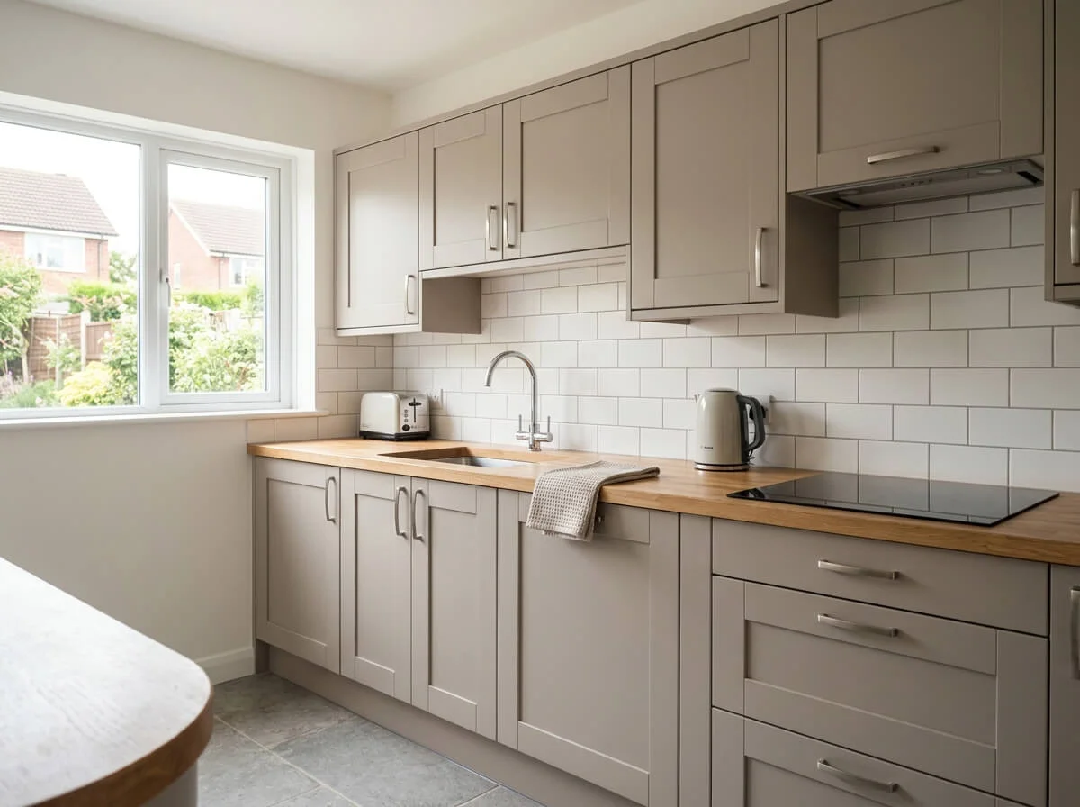 Completed kitchen cabinet refresh in Manchester