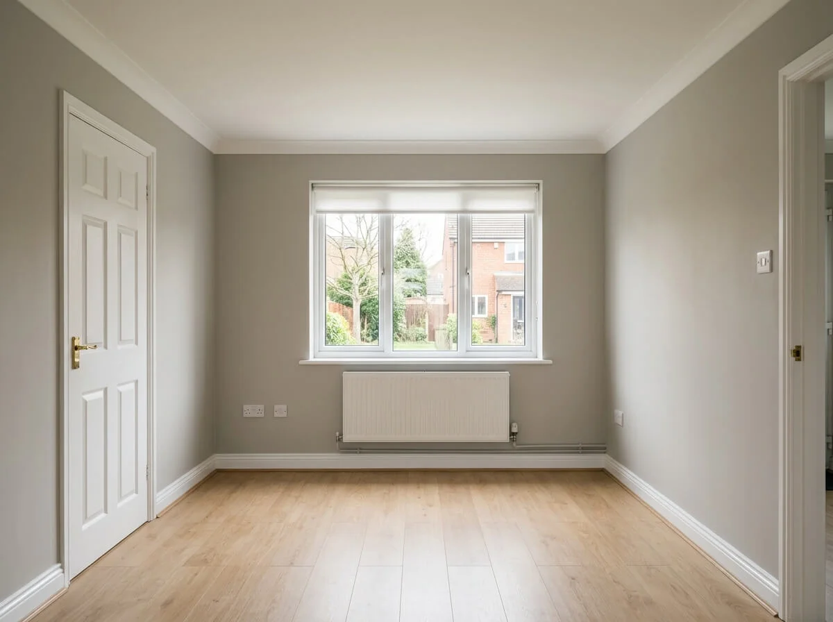 Completed living room repaint in Manchester