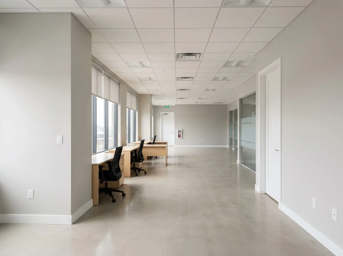 Completed office painting project in Manchester